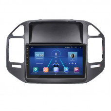 Штатная магнитола Lesko для Mitsubishi Pajero III 1999-2002 экран 9" 4/32Gb 4G Wi-Fi GPS Top