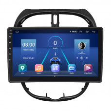 Штатная магнитола Lesko для Peugeot 206  1998-2012 экран 9" 6/128Gb 4G Wi-Fi GPS Top