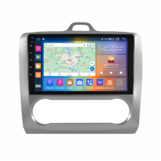 Штатная магнитола Lesko для Ford Focus II 2004-2008 экран 9" 2/32Gb CarPlay 4G Wi-Fi GPS Prime