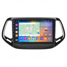 Штатная магнитола Lesko для Jeep Compass II 2017-н.в. экран 10" 4/64Gb CarPlay 4G Wi-Fi GPS Prime