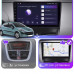 Штатная магнитола Lesko для Peugeot 207 I 2006-2009 экран 9" 1/16Gb Wi-Fi GPS Base