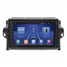 Штатная магнитола Lesko для Toyota Fortuner II 2015-2020 экран 9" 4/32Gb 4G Wi-Fi GPS Top