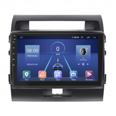 Штатная магнитола Lesko для Toyota Land Cruiser 200 Series Рестайлинг 1 2012-2015 экран 10" 4/32Gb 4G Wi-Fi GPS Top