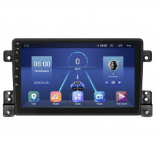 Штатная магнитола Lesko для Suzuki Grand Vitara III Рестайлинг 2008-2012 экран 9" 4/32Gb 4G Wi-Fi GPS Top