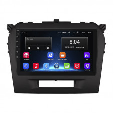 Штатная магнитола Lesko для Suzuki Vitara II 2014-2019 экран 9" 2/32Gb Wi-Fi GPS Base