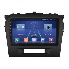Штатная магнитола Lesko для Suzuki Vitara II 2014-2019 экран 9" 4/64Gb 4G Wi-Fi GPS Top