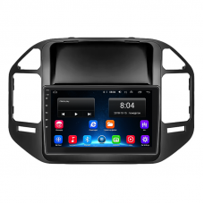 Штатная магнитола Lesko для Mitsubishi Pajero III Рестайлинг 2002-2006 экран 9" 2/32Gb 4G Wi-Fi GPS Top