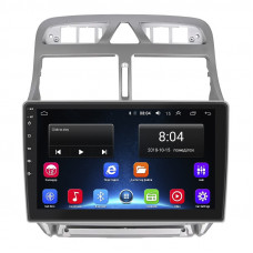 Штатная магнитола Lesko для Peugeot 307 I 2001-2005 экран 9" 2/32Gb Wi-Fi GPS Base