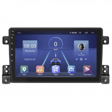Штатная магнитола Lesko для Suzuki Grand Vitara III Рестайлинг 2008-2012 экран 9" 6/128Gb 4G Wi-Fi GPS Top