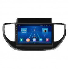 Штатная магнитола Lesko для Hyundai Solaris II Рестайлинг 2020-н.в. экран 9" 2/32Gb Wi-Fi GPS Base