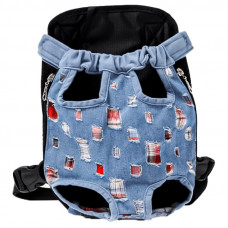 Рюкзак- кенгуру для животных DT834 Jeans ragged L