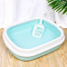 Туалет лоток для кошек с лопаткой Taotaopets 225501 46*38*13 см Blue