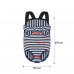 Рюкзак-кенгуру для животных DT834 Strip Dark Blue + White S Рюкзак-кенгуру для животных DT834 Strip Dark Blue + White S