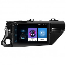 Штатная магнитола Lesko для Toyota Hilux VIII 2015-2020 экран 10" 1/16Gb Wi-Fi GPS Base