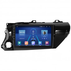 Штатная магнитола Lesko для Toyota Hilux VIII 2015-2020 экран 10" 2/32Gb 4G Wi-Fi GPS Top