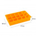 Силиконовая форма для льда CUMENSS AI-807 Cube 15 Orange Силиконовая форма для льда CUMENSS AI-807 Cube 15 Orange