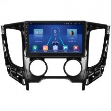Штатная магнитола Lesko для Mitsubishi L200 V Manual AC 2015-2019 экран 9" 4/32Gb 4G Wi-Fi GPS Top