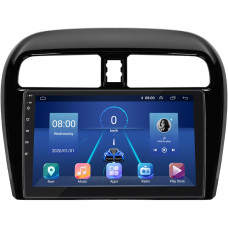 Штатная магнитола Lesko для Mitsubishi Mirage VI 2012-2015 экран 9" 4/64Gb 4G Wi-Fi GPS Top