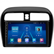 Штатная магнитола Lesko для Mitsubishi Mirage VI Рестайлинг 2015-2019 экран 9" 6/128Gb 4G Wi-Fi GPS Top