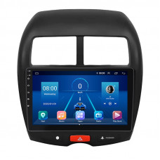 Штатная магнитола Lesko для Mitsubishi Outlander Sport I 2010-2013 экран 10" 6/128Gb 4G Wi-Fi GPS Top