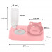 Миска для котов с поилкой Taotaopets 119906 Pink 22*28*14см Миска для котов с поилкой Taotaopets 119906 Pink 22*28*14см