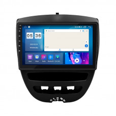 Штатная магнитола Lesko для Peugeot 107 I 2005-2009 экран 10" 4/64Gb CarPlay 4G Wi-Fi GPS Prime