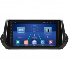 Штатная магнитола Lesko для Peugeot 2008 II 2019-н.в. экран 9" 4/64Gb 4G Wi-Fi GPS Top