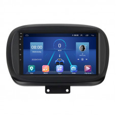 Штатная магнитола Lesko для Fiat 500X I 2014-2018 экран 9" 4/32Gb 4G Wi-Fi GPS Top