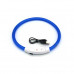 Светодиодный LED ошейник L-18 USB светящийся водоотталкивающий для собак и котов  Blue S