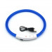 Светодиодный LED ошейник L-18 USB светящийся водоотталкивающий для собак и котов Blue M Светодиодный LED ошейник L-18 USB светящийся водоотталкивающий для собак и котов Blue M