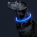 Светодиодный LED ошейник L-18 USB светящийся водоотталкивающий для собак и котов Blue M Светодиодный LED ошейник L-18 USB светящийся водоотталкивающий для собак и котов Blue M