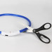 Светодиодный LED ошейник L-18 USB светящийся водоотталкивающий для собак и котов Blue M Светодиодный LED ошейник L-18 USB светящийся водоотталкивающий для собак и котов Blue M