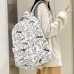 Рюкзак подростковый 601928 с надписями и рисунками 20L White Рюкзак подростковый 601928 с надписями и рисунками 20L White