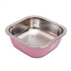 Миска для собак котов Taotaopets 1910002 металлическая Pink 160 мм Миска для собак котов Taotaopets 1910002 металлическая Pink 160 мм