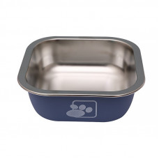 Миска для собак котов Taotaopets 1910002 металлическая Blue 160 мм Миска для собак котов Taotaopets 1910002 металлическая Blue 160 мм
