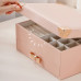 Шкатулка Casegrace SP-01261 для украшений и ювелирных изделий двухуровневая 23*17*12 см Pink Шкатулка Casegrace SP-01261 для украшений и ювелирных изделий двухуровневая 23*17*12 см Pink