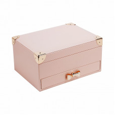 Шкатулка Casegrace SP-01261 для украшений и ювелирных изделий двухуровневая 23*17*12 см Pink Шкатулка Casegrace SP-01261 для украшений и ювелирных изделий двухуровневая 23*17*12 см Pink