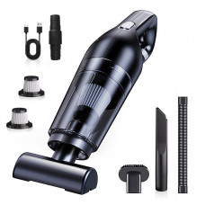 Автомобильный пылесос HELLOLEIBOO LT-113CT 2000 mAh Black