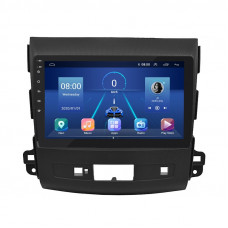 Штатная магнитола Lesko для Mitsubishi Outlander II Рестайлинг 2009-2013 экран 9" 6/128Gb 4G Wi-Fi GPS Top