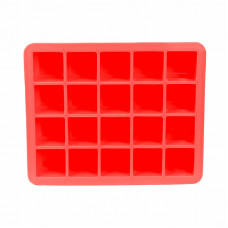 Силиконовая форма для льда CUMENSS AI-820 Cube 20 Red Силиконовая форма для льда CUMENSS AI-820 Cube 20 Red