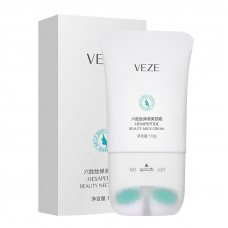 Крем для шеи VEZE Hexapeptide Beauty Neck Cream 110 г укрепляющий с массажной роликовой насадкой Крем для шеи VEZE Hexapeptide Beauty Neck Cream 110 г укрепляющий с массажной роликовой насадкой