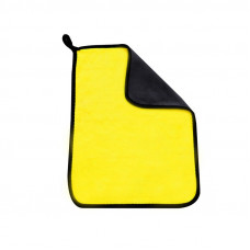 Двухстороннее микрофибровое полотенце для сушки кузова авто Yellow + Gray 30*40 см Двухстороннее микрофибровое полотенце для сушки кузова авто Yellow + Gray 30*40 см