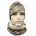 Комплект шапка-баф флисовая JY-139 Camouflage CP