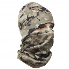 Комплект шапка-баф флисовая JY-139 Camouflage CP