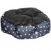 Лежак для котов собак круглый SY-2022-1208 Blue Stars L 60*18 см