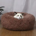 Лежак пуфик для котов собак круглый 552201 L Brown