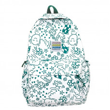 Рюкзак подростковый 5154 с рисунками 20-35 л Green