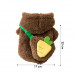 Свитер для собак и кошек Тедди 2011SXSL5932 с капюшоном утепленный Brown S