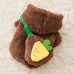 Свитер для собак и кошек Тедди 2011SXSL5932 с капюшоном утепленный Brown S