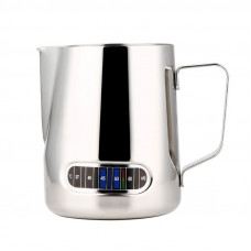Питчер молочник Ecocoffeetools LH600T с термометром для взбивания молока нержавеющая сталь 600 мл
